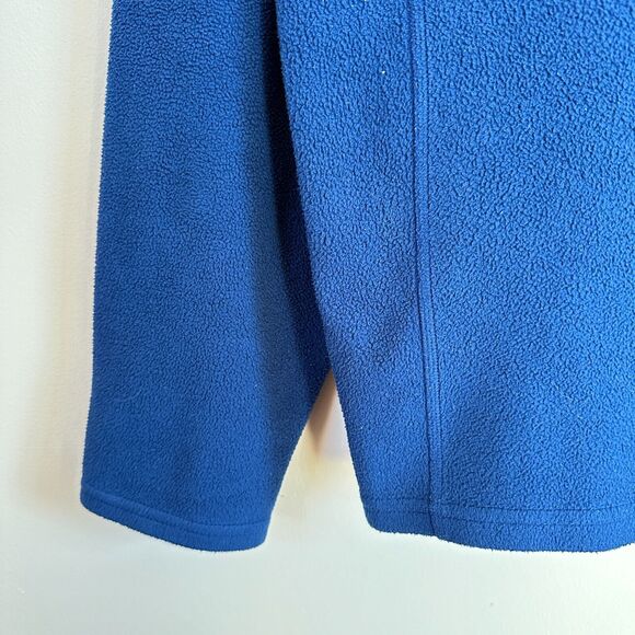 LL Bean Men’s Large 1/4 Zip Pullover Polar Fleece Jacket Sweater #271474 Blue - Picture 6 of 9